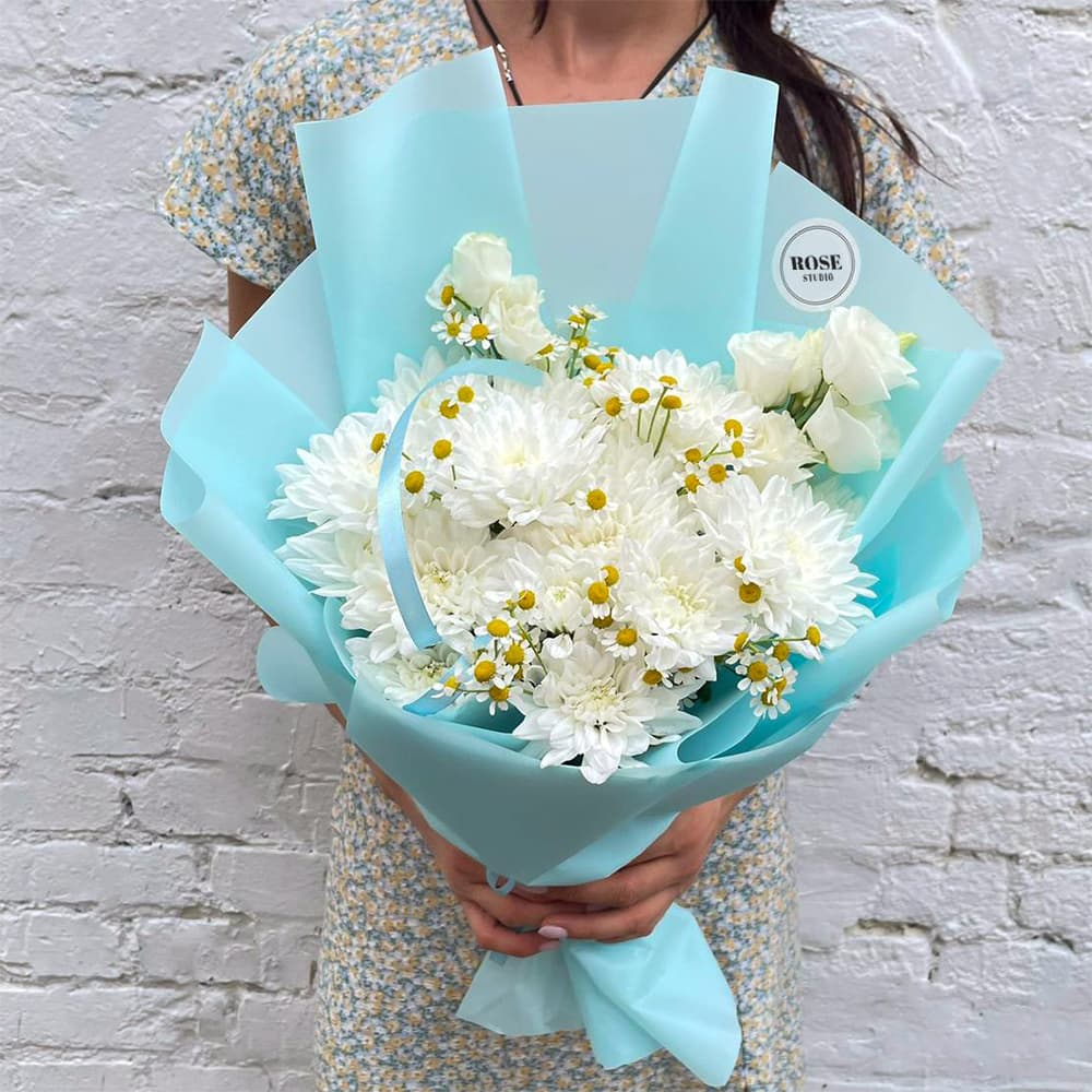 Букет с ромашками — купить в Ростове-на-Дону