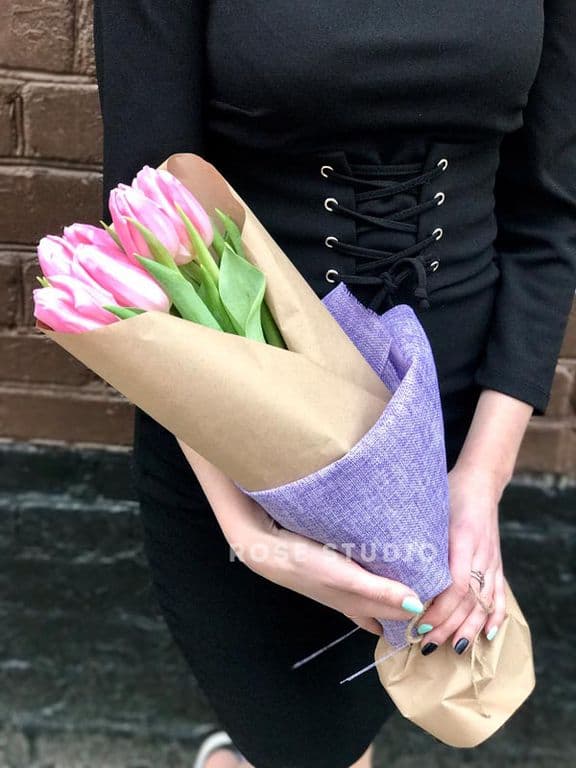 БУКЕТ ТЮЛЬПАНОВ "ROSE" — купить в Ростове-на-Дону — фото 3