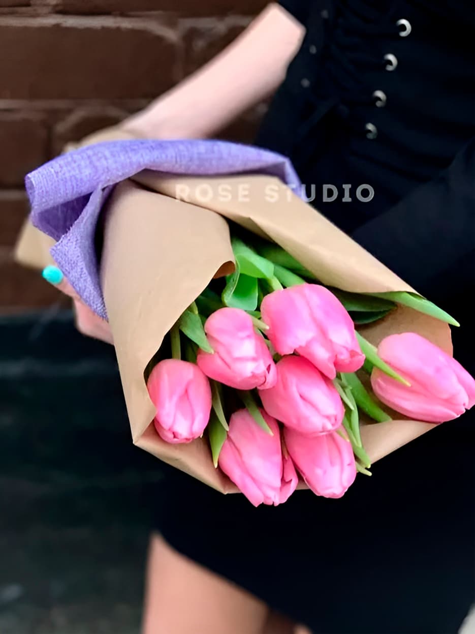 Букет тюльпанов "Rose"