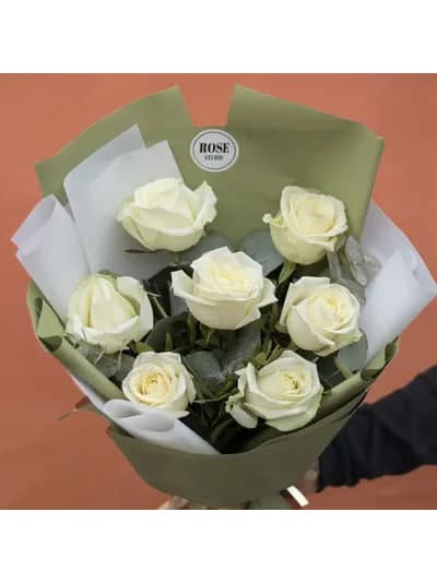 Букет "Я люблю тебя" белый — купить в Ростове-на-Дону — фото 2