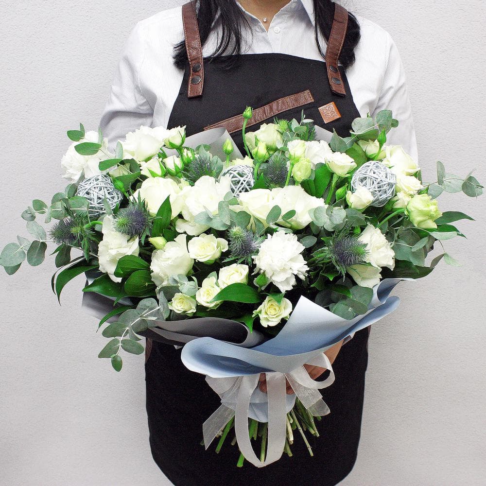 Букет Зеленый микс — фото 1 — купить в Волгограде