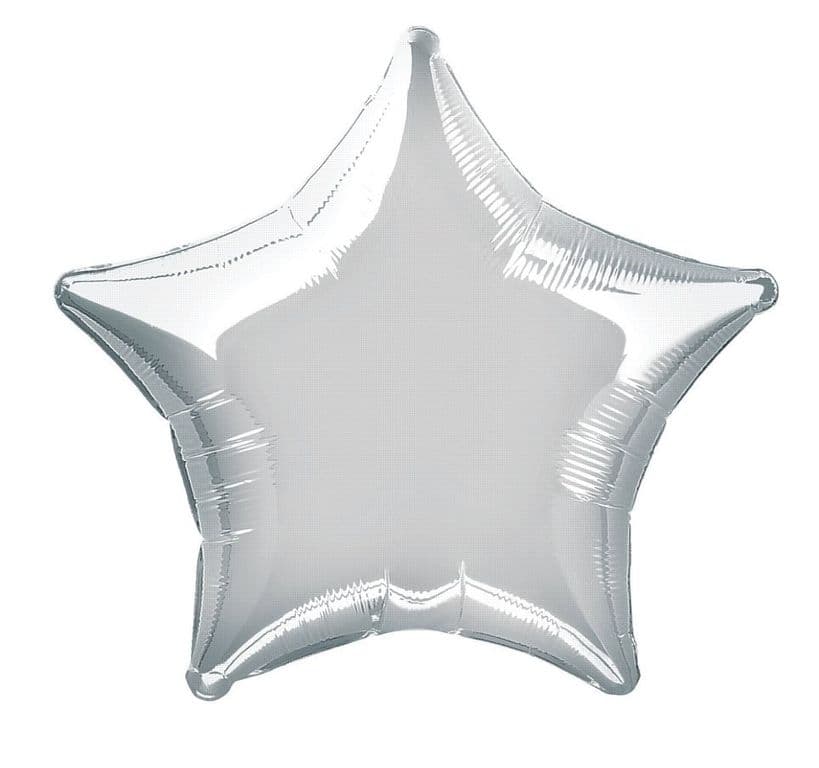Фольгированный шар-звезда "Silver star"