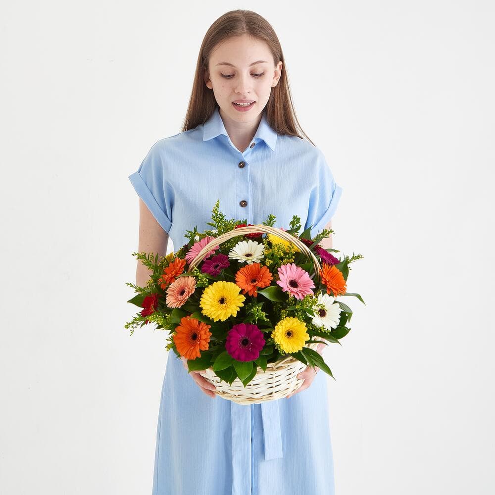 Корзина с герберами — фото 5 — купить в Волгограде — фото 5