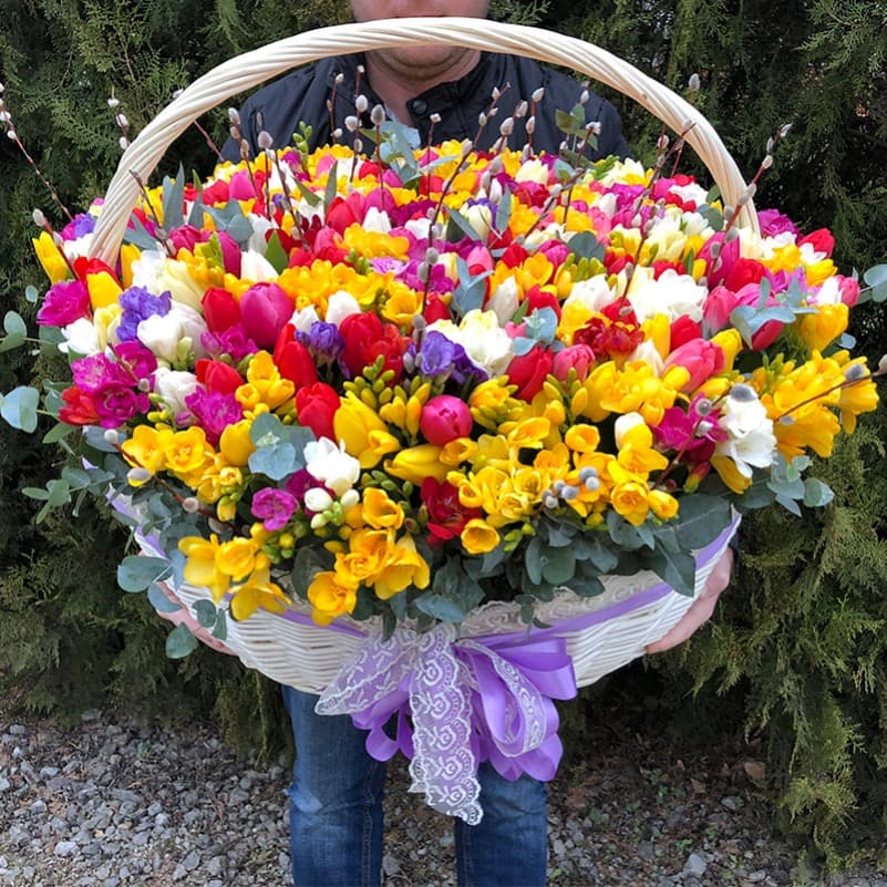 Корзина "Весенняя" — купить в Ростове-на-Дону