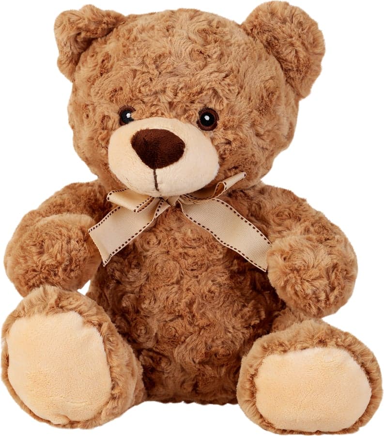 Мягкий мишка 30 см с бантиком