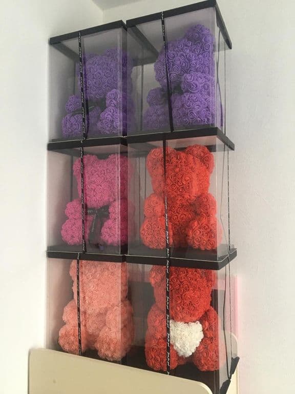 Мишка из роз - цвет на выбор — купить в Краснодаре — фото 2