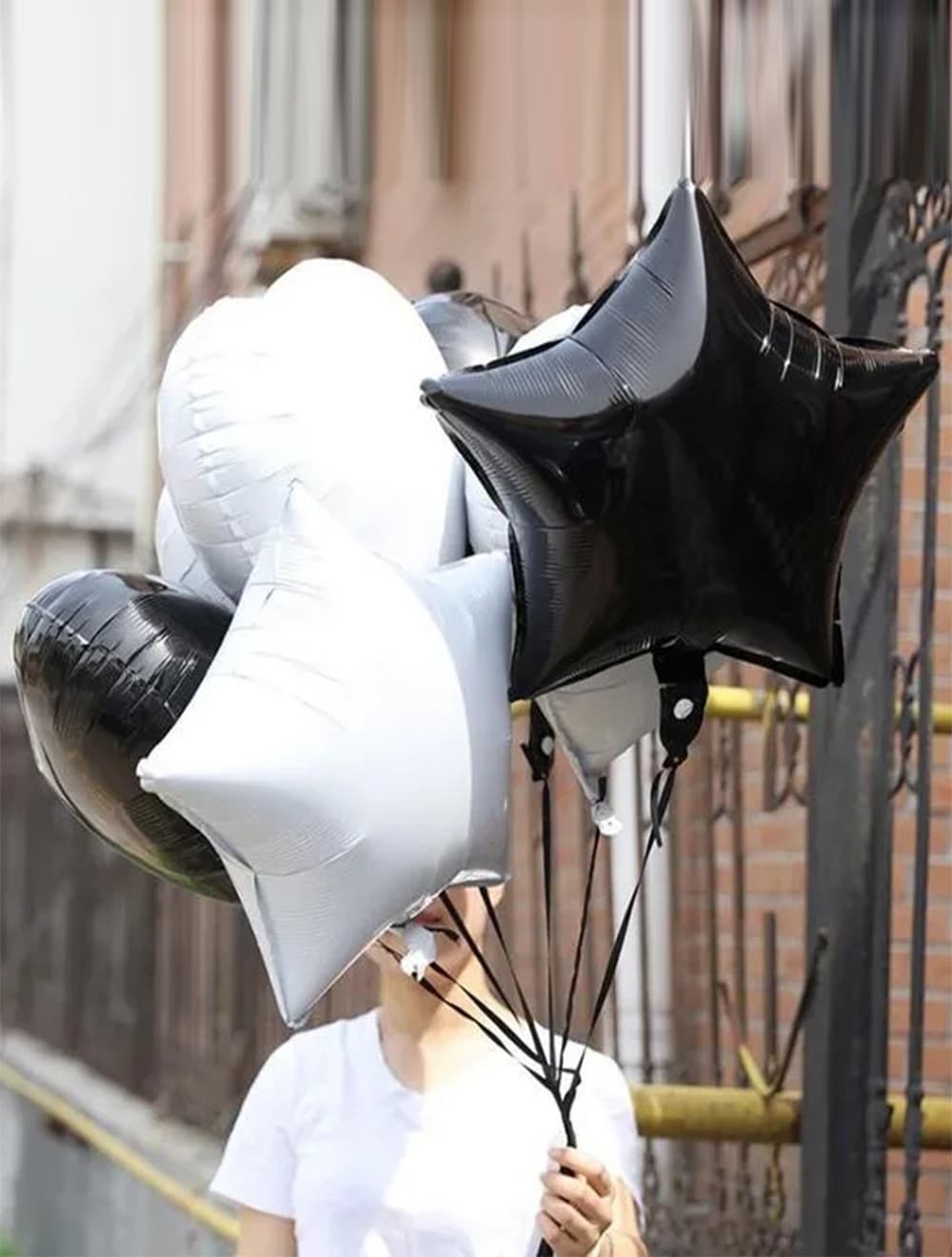 Набор фольгированных шаров "Black and white"