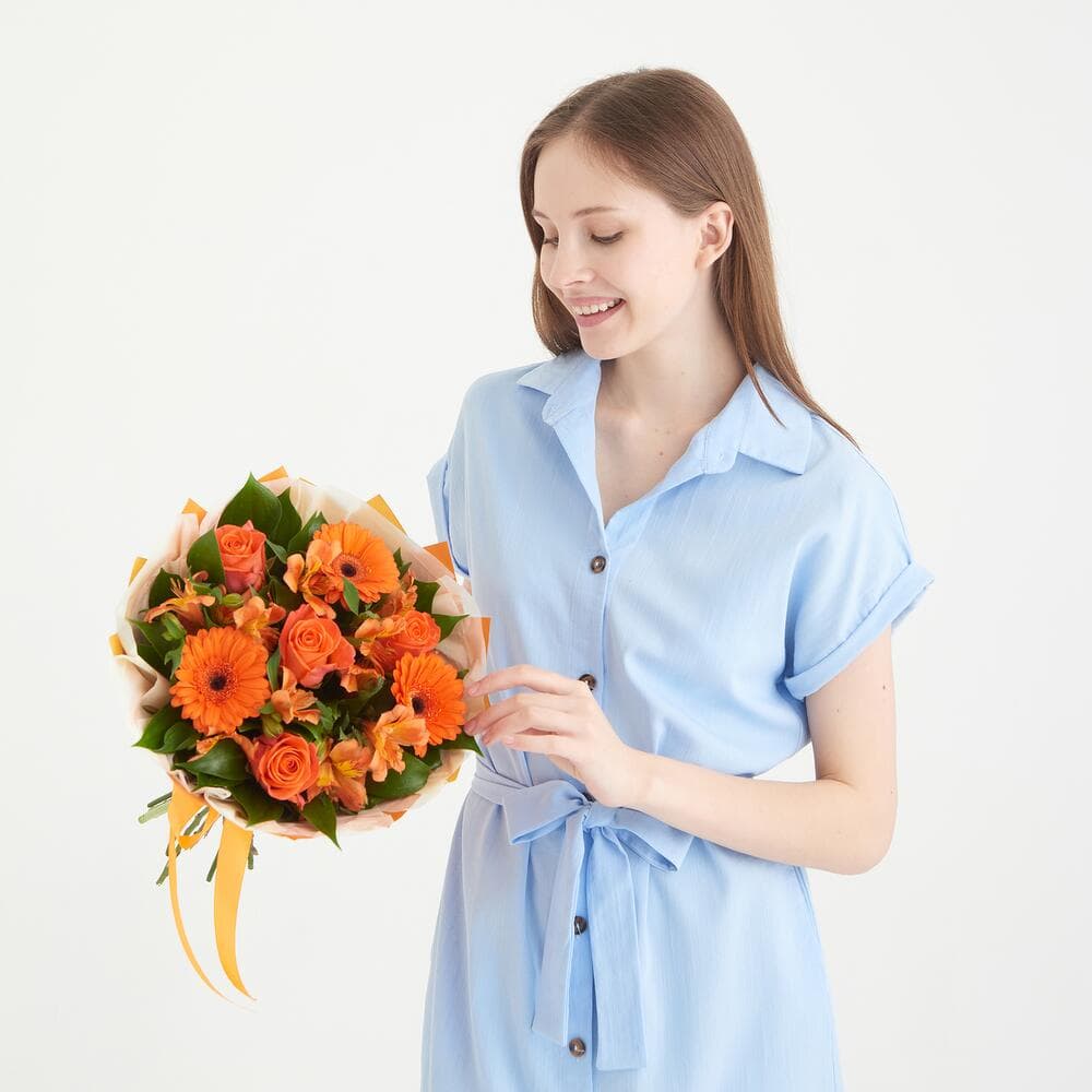 Оранжевый букет — фото 5 — купить в Волгограде — фото 5