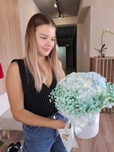 Отзыв покупательницы с букетом