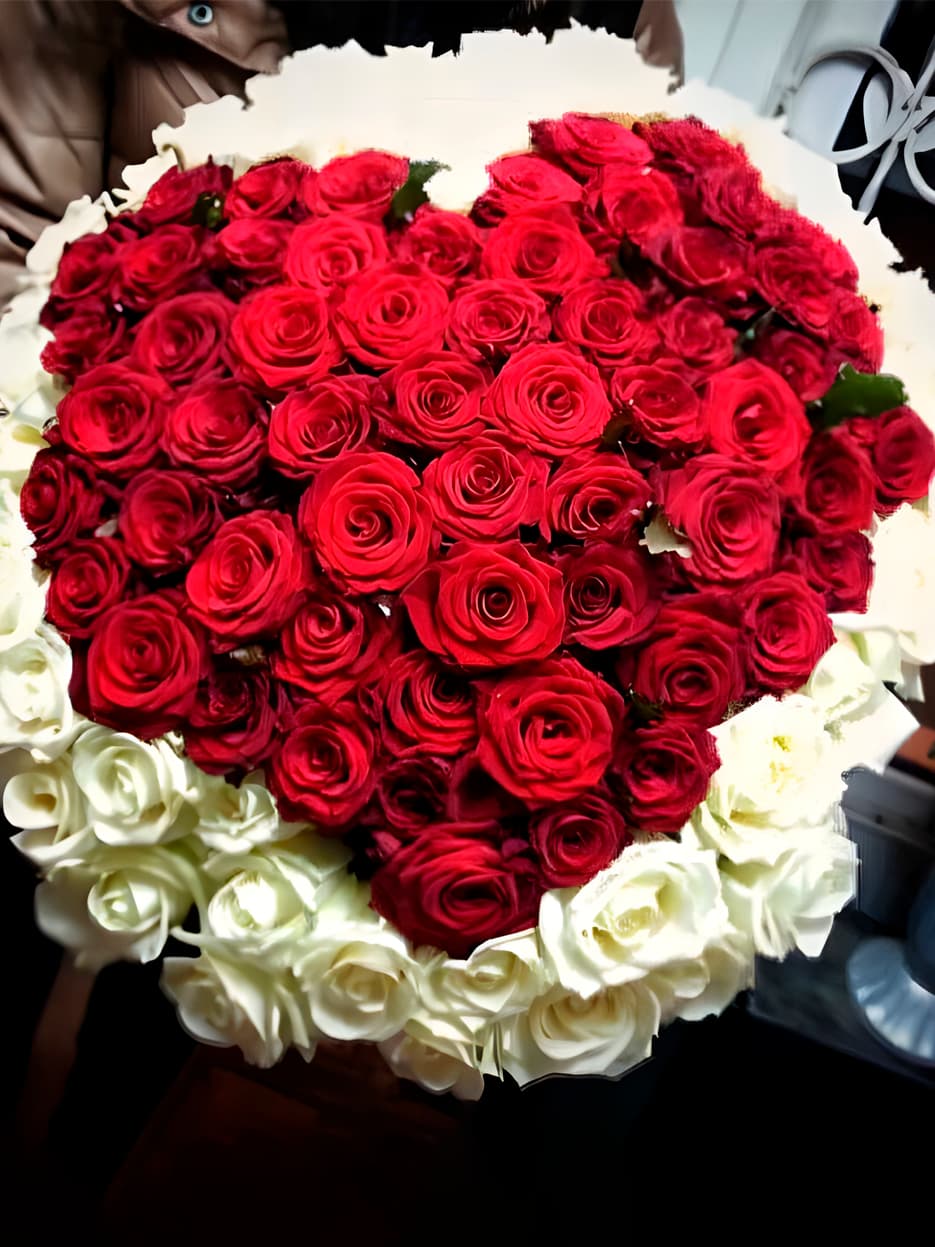 Сердце из 101 розы — купить в Ростове-на-Дону