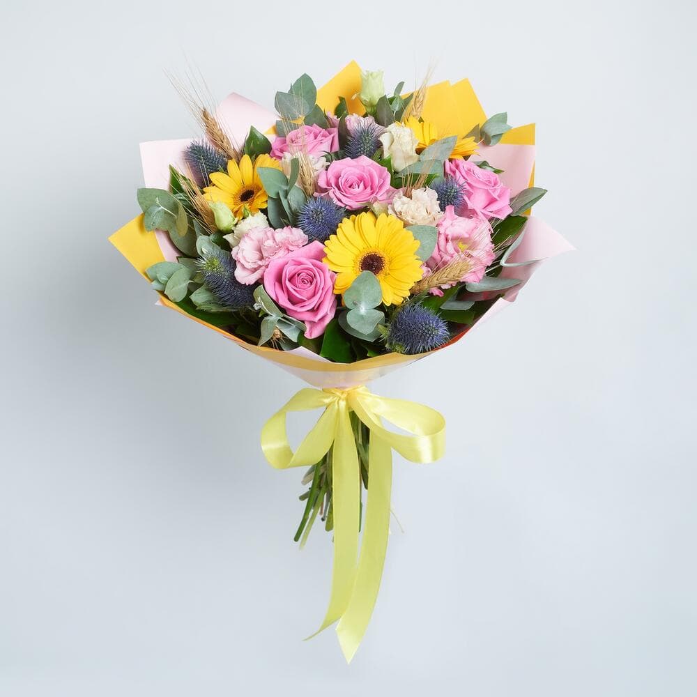 Стильный букет с герберой — купить в Ростове-на-Дону — фото 3