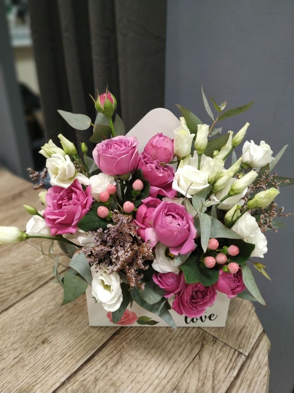 Цветочный конверт авторский — купить в Краснодаре — фото 3