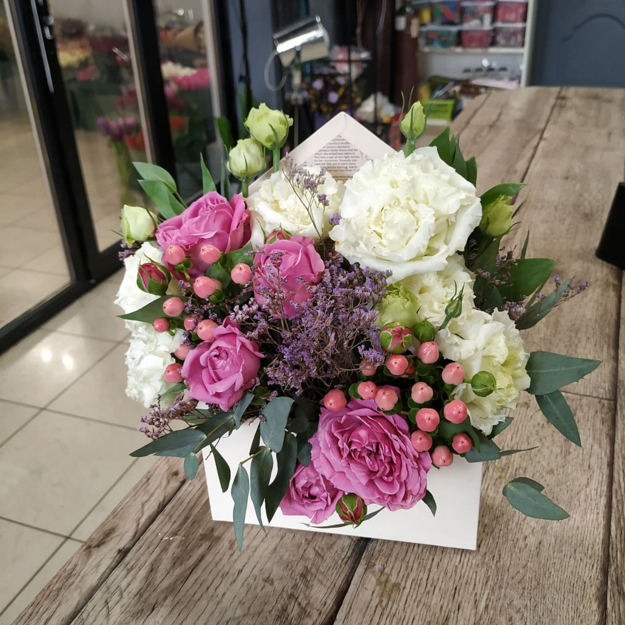 Цветочный конверт авторский — купить в Краснодаре — фото 5