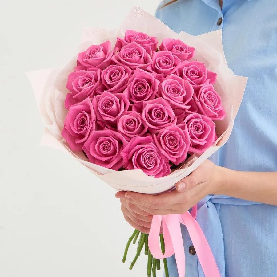 Моно-букет из роз с доставкой по Краснодару